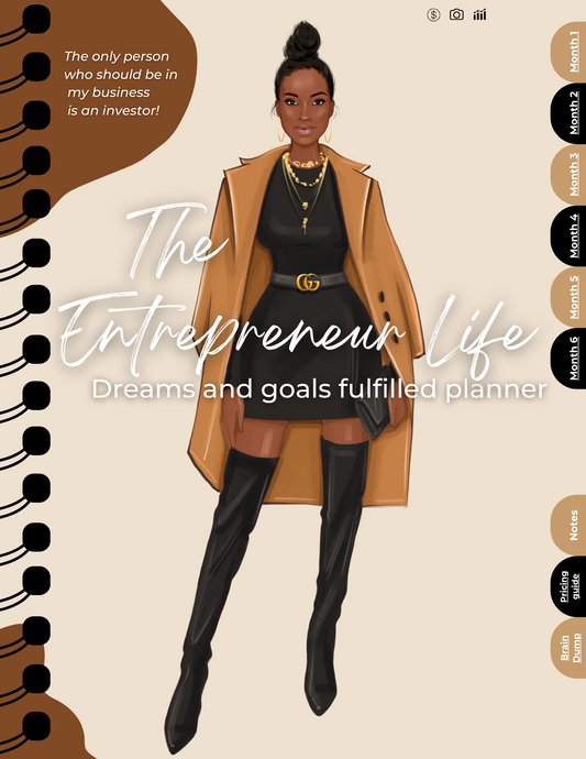 The Entrepreneur Life: Dreams and Goals Fulfilled Planner